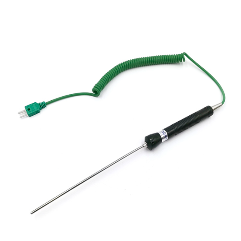 Typ-K-Thermoelementfühler mit Spiralkabel für Digitalthermometer