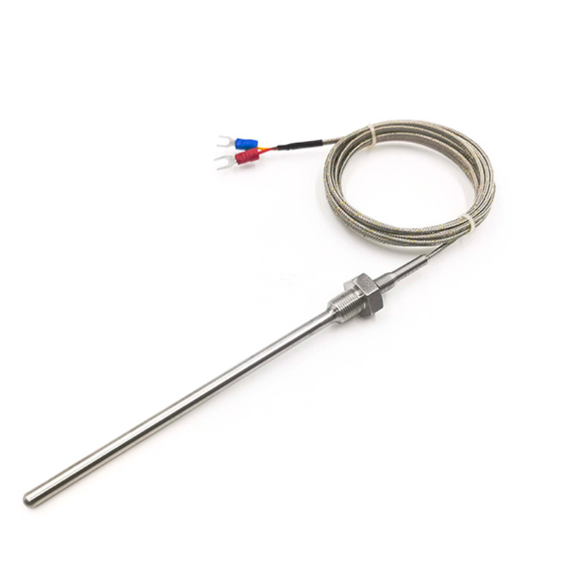 Typ-K-Thermoelementsensor mit M10-Gewinde und geschirmtem Kabel