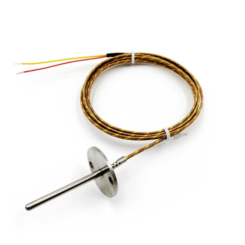 Thermoelement-Sonde Typ K mit hitzebeständigem Glasfaserkabel