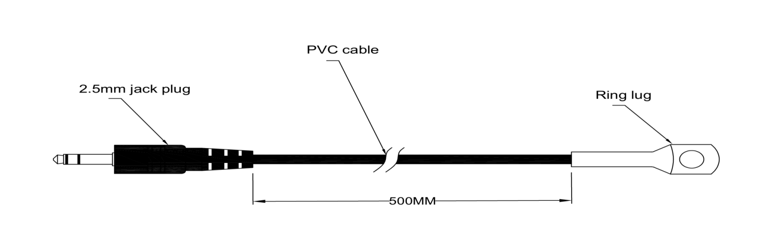NTC-Thermistor-Temperatursensor 5kΩ — Ringöse, 2.5mm-Steckverbinder