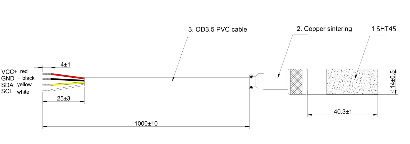 SHT45 HVAC Temperatur- und Feuchtigkeitssensor mit ROHS-Konformität