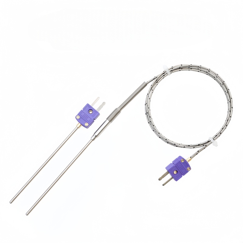 Thermoelement vom Typ E MI mit Ministecker und biegsamer Nadel-Messsonde