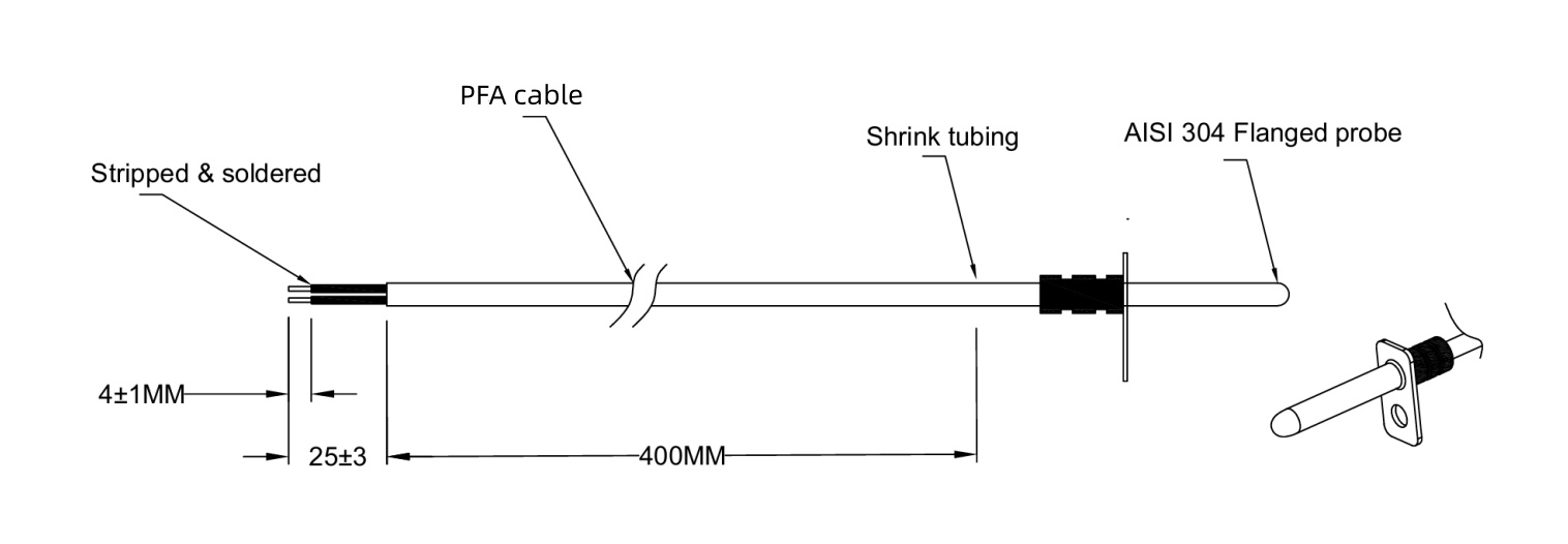 NTC-Thermistor-Temperatursensor 100K — Lebensmittelverarbeitung