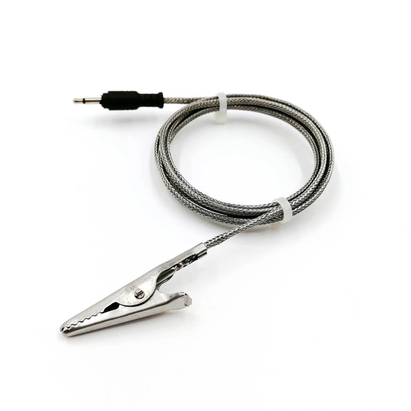 NTC-Thermistor-Temperatursensor 1000K — Lebensmittelanwendungen, Für Räucheröfen, Krokodilklemme, 3.5mm-Klinkenanschluss