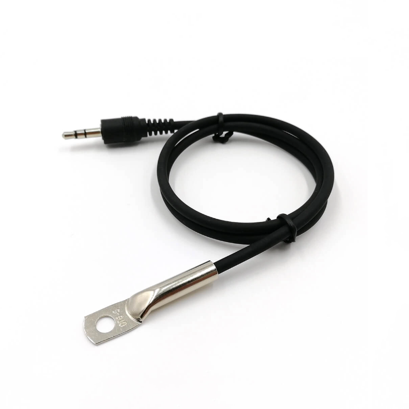 Digitaler Temperatursensor DS18B20 — Ringöse, 2.5mm-Steckverbinder, XLPE-Kabel