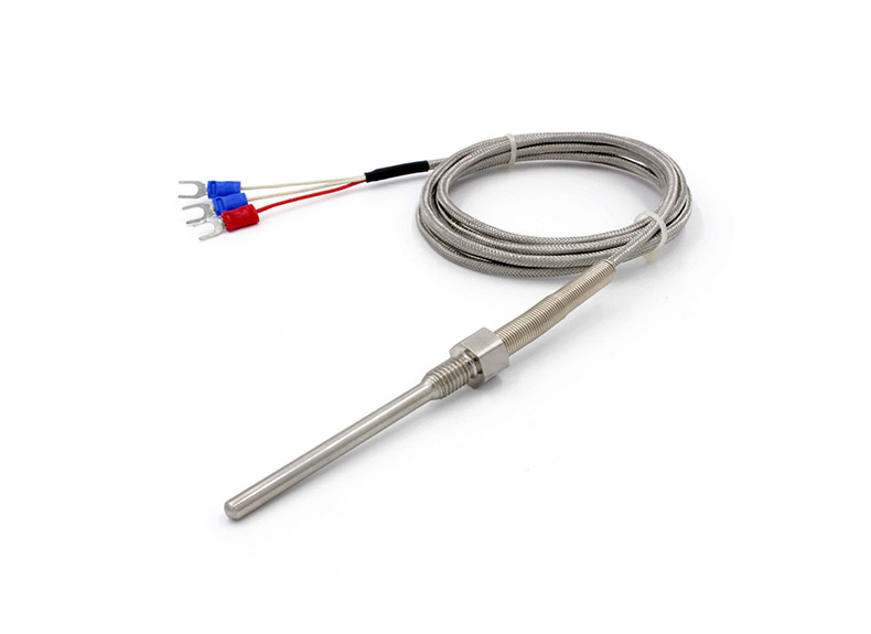 Edelstahl-PT100-Temperatursonde mit M8-Gehäuse