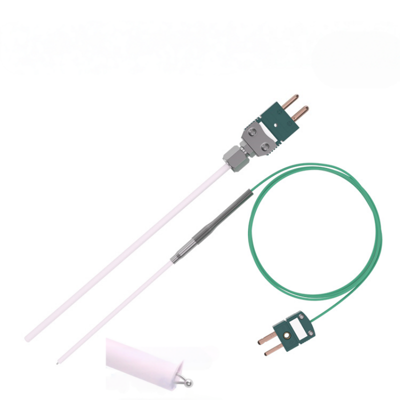 Thermoelement vom Typ R/S aus Platin-Rhodium mit Schutzrohr aus Aluminiumoxid