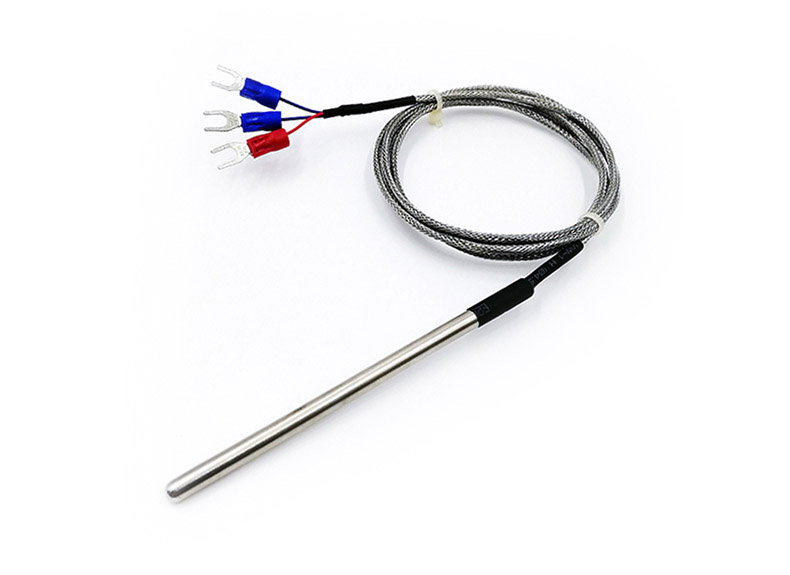Hochtemperatur-PT1000-Sonde mit Gabel Spade Terminals